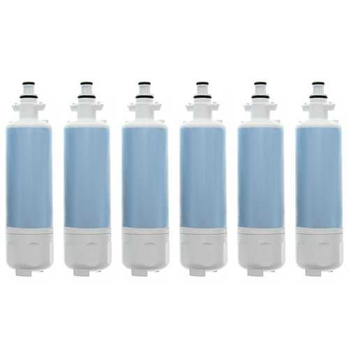 Replacement Water Filter Cartridge for LG ADQ36006101-S Filter (6-Pack)