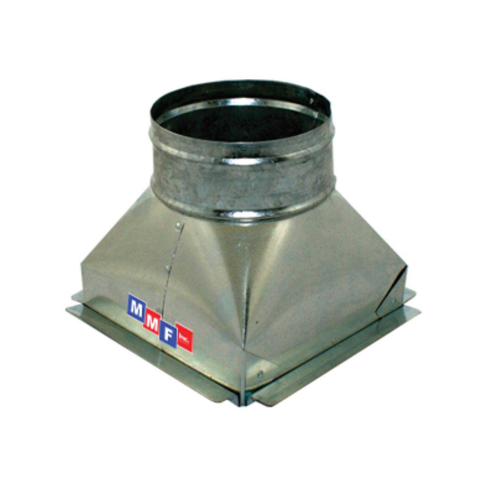 Modular Metal BTSCG101006P - Sealed Tapered Ceiling Box 10" X 10" X 06" Round - With Plaster Ground Flange - 30 Gauge